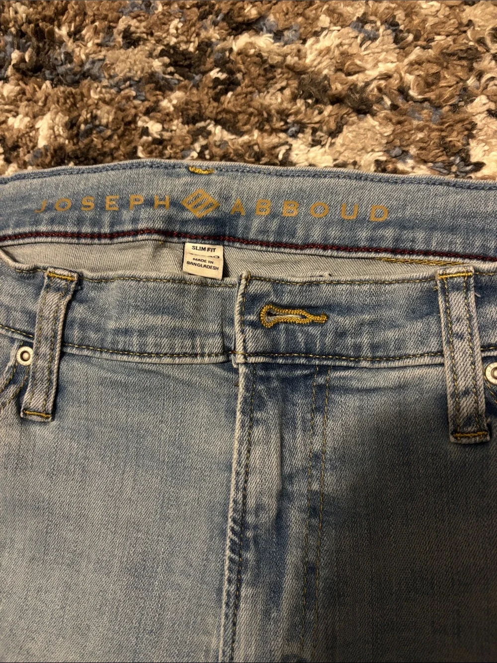 Joseph Abboud Light Blue Slim Straight Jeans